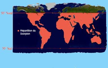 repartition du scorpion